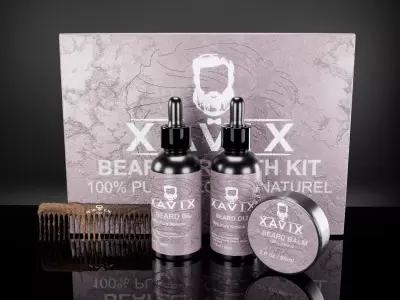 Premium Beard Care kit 3D Model Low-poly 3D model