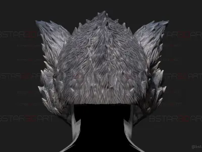 Zhu Bajie Head Decor Wearable - Black Myth Wukong 3D print model