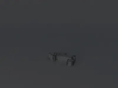 The former mezgaz Bývalá-building budova poľnhospodárskej správy Free 3D model