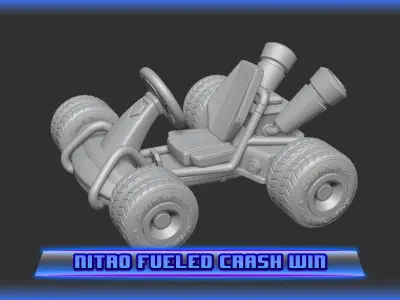 Crash Team Racing Nitro Fueled based Crash Bandicoot 3D print model