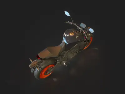 Base model Yamaha MT 09 2021 3D model