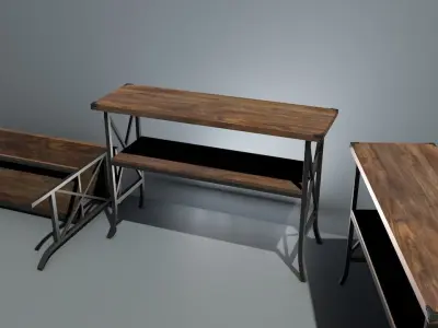table 01 Free low-poly 3D model