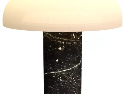 Tropico Marble Table Lamp  Low-poly 3D model