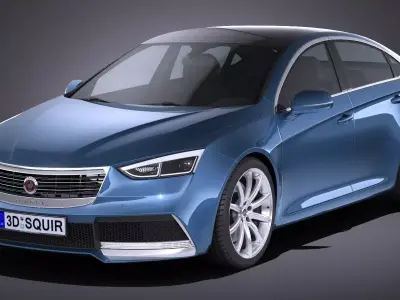 Generic Sedan 2 2017 3D model