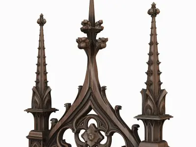 Gothic Throne 3D model
