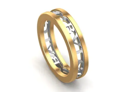 Gold Jewellery Ring 3D print model
