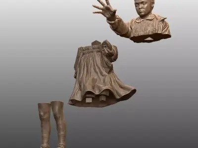 Eleven with Waffle Stranger Things 3D Printable STL Model 3D print model