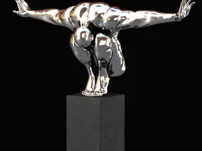 Decorative sculpture Athlete  3D model