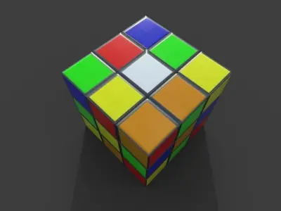 cubicle Low-poly 3D model