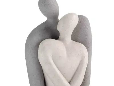 Set Modern Sculptures 3D model