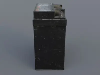 Automotive Battery Low-poly 3D model