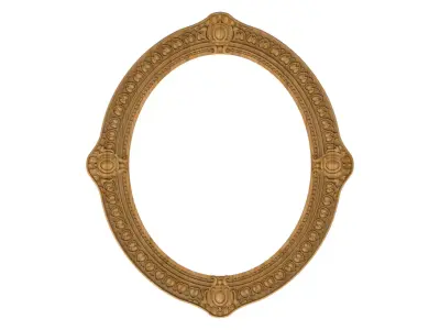 Carved picture frame STL 3D model 87