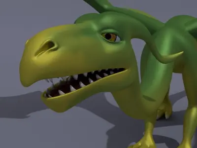 Cartoon Dragon Simply 3D model
