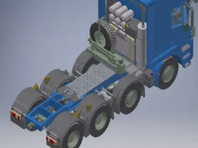 semi trailer assembly 3D model