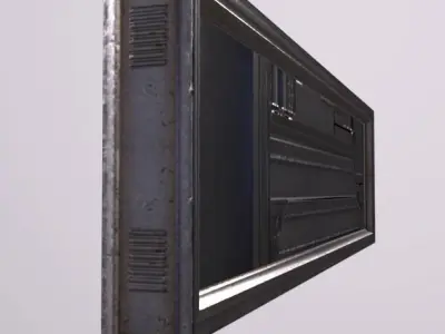 GlassTower Shop01 Sign Low-poly 3D model