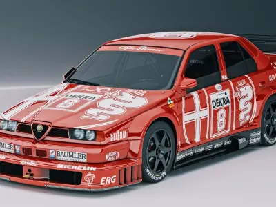 alfa romeo 155 ti v6 Low-poly 3D model