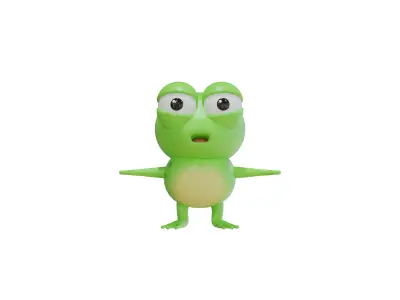 Stylized Frog 3D Model 3D model