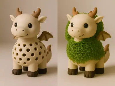 Dragon Sprouter Seed Chia Radish Lentil Germinator toy 3D print model