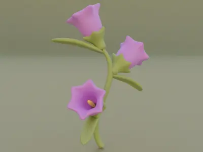 Flower bell 3D model for 3D print 3D print model