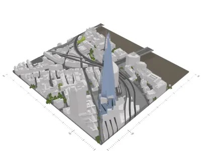 Free 3D Model of London - Sample of AccuCities Level 4 Model Free 3D model