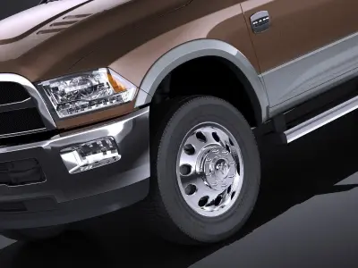 Dodge Ram Heavy Duty 2014 VRAY 3D model