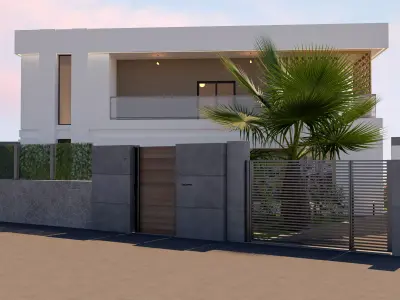 Modern Mauresque Luxury Villa High Quality 3D Model 3D model