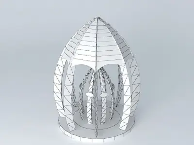 Šehidsko Memorial Characteristic Free 3D model