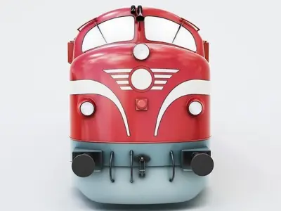 NoHAB M61 Locomotive Train Engine 3D model