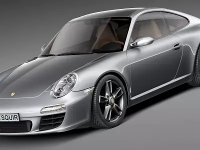 Porsche 911 Carrera 2011 997 coupe 3D model