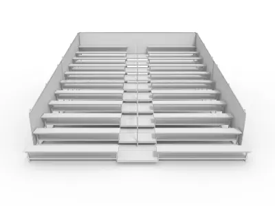 Bleachers 2 3D model