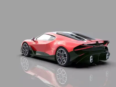Bugatti Brouillard HQinterior  3D model