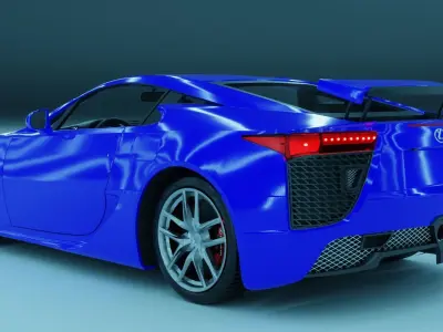 Lexus LFA 3d Model Low-poly 3D model