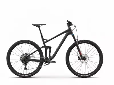 Modern Full-Suspension Trail Mountain Bike Low-poly 3D model