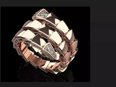 Serpent Ring 32069 3D print model