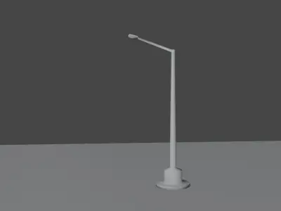 Street light Free low-poly 3D model