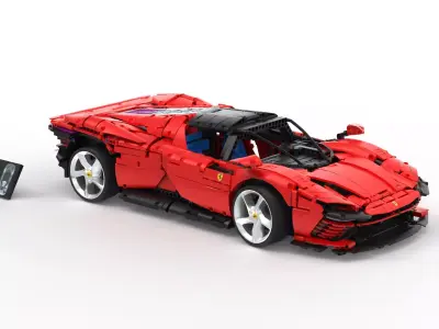 LEGO Technic Ferrari Daytona SP3 Low-poly 3D model