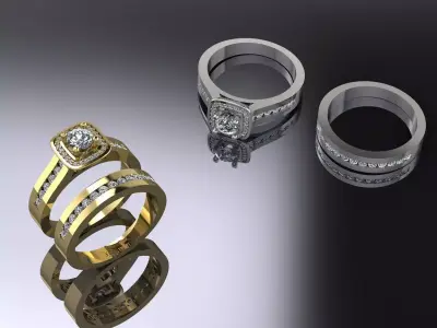 Jewelry Ring Gold 3D print model