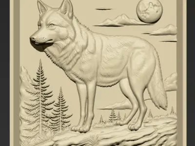 Wolf A74 3D print model