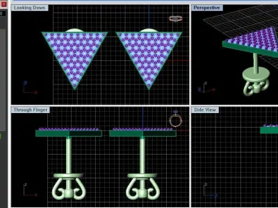 Triangular studs 3D print model