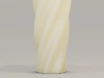  Twisted candle  3D model