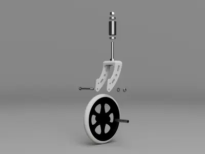 Medical 8 Inch Surgical Wheel 25mm Wide 3D print model