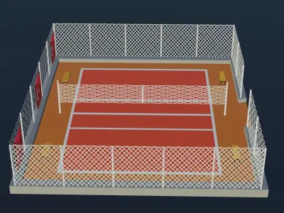 Volleyball Stadium - Turkey Low-poly 3D model