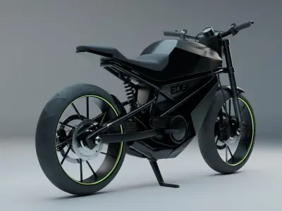 Standard Motorcycle Low-poly 3D model