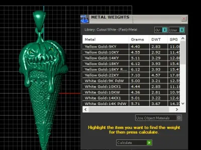 HORROR CONE ICECREAM PENDANT 3D PRINTABLE MODEL  3D print model