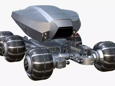 SciFi Exploration Rover Vehicle M1 3D model