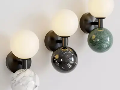dalt aromas wall light Low-poly 3D model