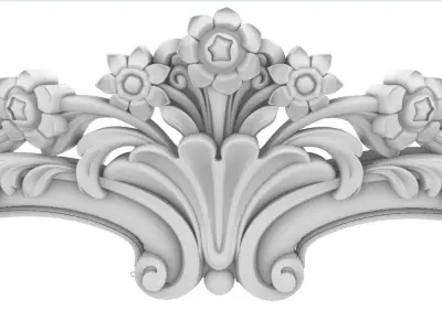 wooden mirror frame 3D print model