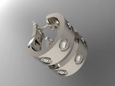 EARRINGS N - 207 3D print model