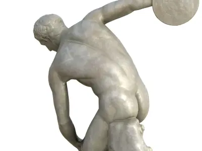 Statue 07 Low-poly 3D model