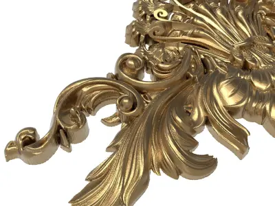 decorative pattern ready for 3D printing 3D model